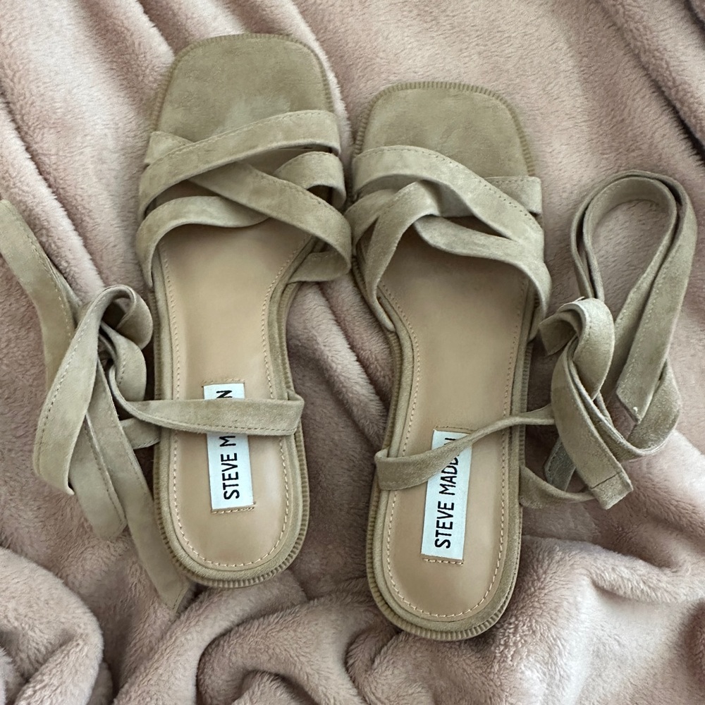 Strappy leather sandals only worn once